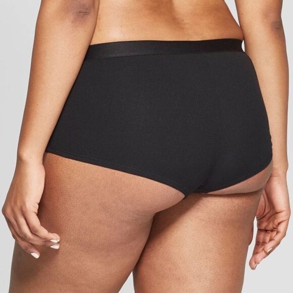 Auden Black Cotton Boy Short Sz Small - Picture 6 of 6